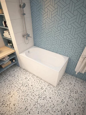 Ванна акриловая Метакам Грейс (малогабаритная) 130*70 