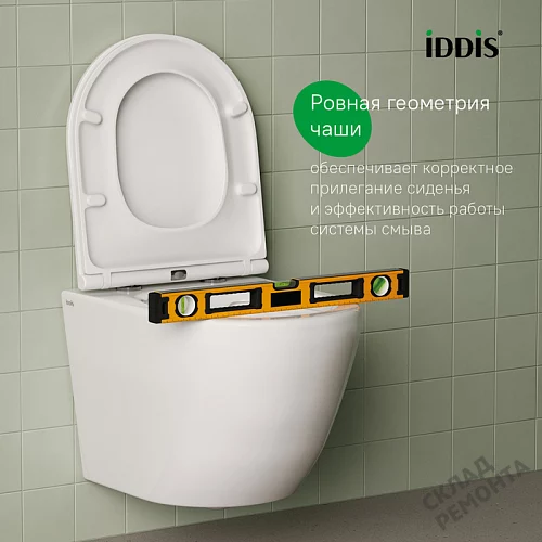 Фото Унитаз подвесной Iddis Бланко BLARNSEi25 безободковый купить в Челябинске: цена, описание, фото. Интернет-магазин 5