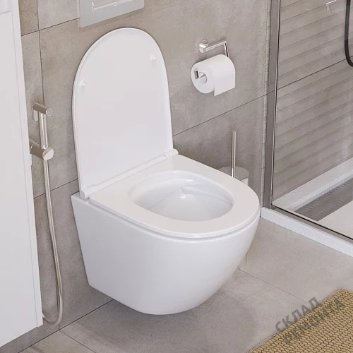 Фото Унитаз подвесной BelBagno Uno BB3105CHR/SC безободковый купить в Челябинске: цена, описание, фото. Интернет-магазин 2