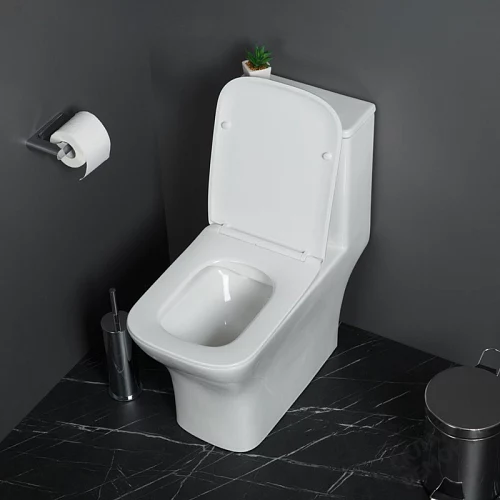 Фото Унитаз моноблок BelBagno Neon BB8617CPR-MN/SC безободковый купить в Челябинске: цена, описание, фото. Интернет-магазин 2