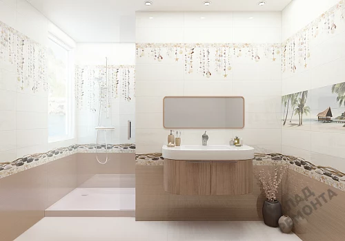 Фото Вставка Alma Ceramica Айленд DWA11ALD424 разноцветный 200*600 – купить в Челябинске: цена, описание, фото. Интернет-магазин 4