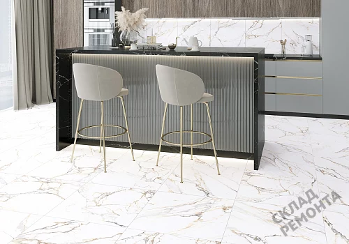 Фото Керамогранит матовый Alma Ceramica Тренди GFU04TRD04R белый 600*600*9 – купить в Челябинске: цена, описание, фото. Интернет-магазин 2