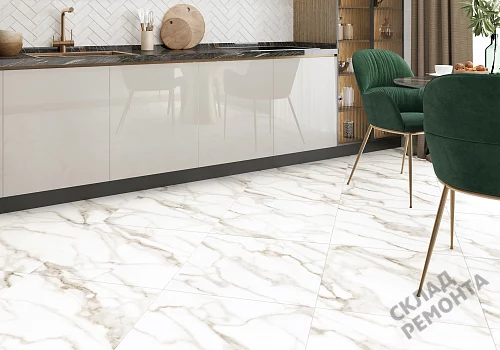 Фото Керамогранит матовый Alma Ceramica Гранада GFU6060GRD04R белый 600*600*9 – купить в Челябинске: цена, описание, фото. Интернет-магазин 5