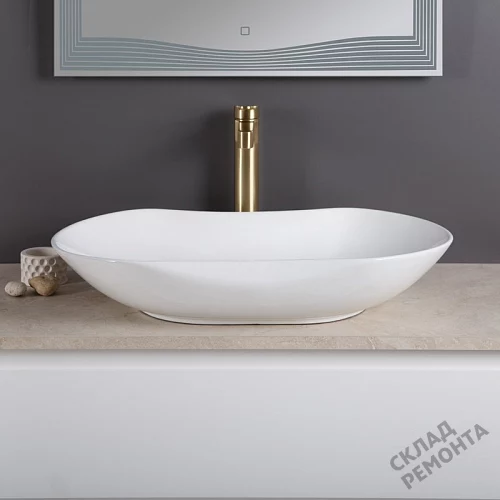 Фото Раковина накладная BelBagno BB1334, 66,5 см купить в Челябинске: цена, описание, фото. Интернет-магазин 3