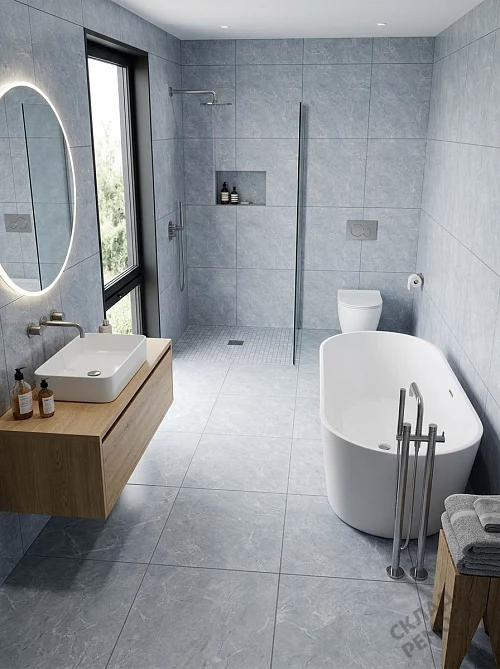 Фото Керамогранит матовый Diamond Ceramics Z66N06 серый 600*600*9,5 – купить в Челябинске: цена, описание, фото. Интернет-магазин 1