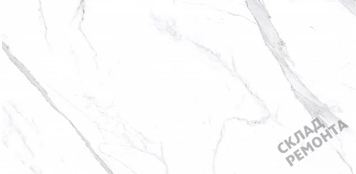 Фото Керамогранит матовый Steppe Ceramics Statuario White белый 600*1200*10 – купить в Челябинске: цена, описание, фото. Интернет-магазин 1