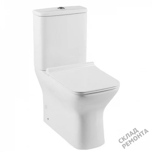 Фото Унитаз напольный Aquanet Cube-C 210759 безободковый купить в Челябинске: цена, описание, фото. Интернет-магазин 1