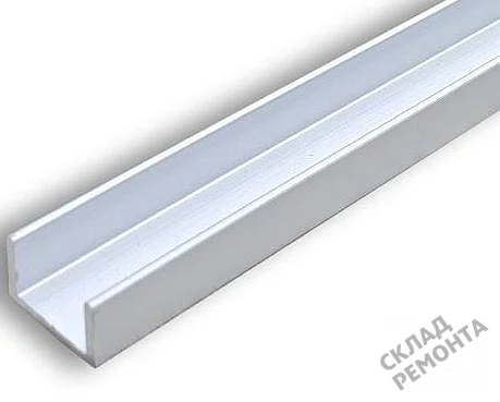 Фото Торцевая планка КЕДР матовый хром 10 мм – купить в Челябинске: цена, описание, фото. Интернет-магазин 1